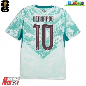 Portugal Bernardo Silva #10 Segunda Equipación Mundial 2026 Manga Corta